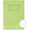 Silvine Ruled Exercise Book, A4, With Margin, 80 Pages, Green, Pack of 10