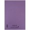 Silvine Ruled Exercise Book, A4, With Margin, 80 Pages, Purple, Pack of 10