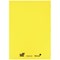 Silvine Tough Shell A4 Exercise Book, Feint Ruled, Margin, Yellow, Pack of 25