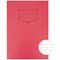 Silvine Tough Shell A4 Exercise Book, Feint Ruled, Margin, Red, Pack of 25