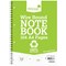 Silvine Recycled Wirebound Notebook, A4, Ruled, 104 Pages, Green, Pack of 12