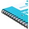 Silvine FSC Certified Wirebound Notebook, A5, Ruled & Perforarted, 160 Pages, Blue Pack of 5