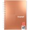 Silvine Luxpad Metallic Wirebound Notebook, A5+, Ruled with Margin, 200 Pages, Assorted, Pack of 3 Silvine Luxpad Metallic Wirebound Notebook, A5+, Ruled with Margin, 200 Pages, Assorted, Pack of 3
