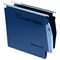 Rexel CrystalFiles Extra Lateral Files / Polypropylene / 275mm Width / V Base / Blue / Pack of 25