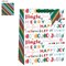 Christmas Jolly Text Gift Bag Extra Large Pack of 6