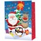 Christmas Santa Snow Scene Gift Bag Extra Large Pack of 6