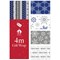 Christmas Blue Snowflakes Wrapping Paper 4m Pack of 36