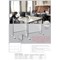 Counter and Desk Protection Screen, tempered glass, 100 x 65 cm