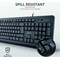 Trust TKM-250 Wired Keyboard And Mouse Set Black UK