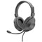 Trust Ozo Over Ear Wired Headset, Flexible Microphone, Black