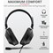 Trust Ozo Over Ear Wired Headset, Flexible Microphone, Black