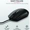 Trust TM-101 Mouse, Wired, Black