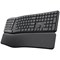 Trust Keyra Ergonomic Multidevice Wireless Keyboard, Black
