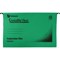 Rexel Crystalfile Flexi Manilla Suspension Files, V Base, Foolscap, Green, Pack of 50