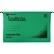 Rexel CrystalFiles FlexiFiles Suspension Files, V Base, 15mm Capacity, Foolscap, Green, Pack of 50