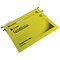 Rexel Crystalfile Flexi Manilla Suspension Files, V Base, Foolscap, Yellow, Pack of 50