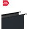 Rexel Crystalfile Extra Manilla Suspension Files, V Base, Foolscap, Black, Pack of 25