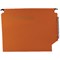 Rexel Crystalfile Classic Manilla Lateral Suspension Files, 330mm Width, 30mm Square Base, Orange, Pack of 25