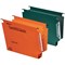 Rexel Crystalfile Classic Manilla Lateral Suspension Files, 330mm Width, 30mm Square Base, Orange, Pack of 25