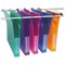 Rexel Multifile Extra Polypropylene Suspension Files, Square Base, Foolscap, Assorted, Pack of 10