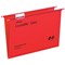 Rexel CrystalFiles Extra Suspension Files, V Base, 15mm Capacity, Foolscap, Red, Pack of 25