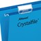 Rexel Crystalfile Extra Polypropylene Suspension Files, V Base, Foolscap, Blue, Pack of 25