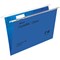 Rexel Crystalfile Classic Manilla Suspension Files, V Base, Foolscap, Blue, Pack of 50