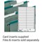 Rexel Cyrstalfile Classic Linked Suspension File Card Inserts, White, Pack of 50