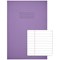 Rhino Exercise Book, 8mm Ruled, 80 Pages, A4, Purple, Pack of 50