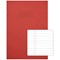 Rhino Exercise Book, 8mm Ruled, 80 Pages, A4, Red, Pack of 50