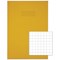 Rhino Exercise Books, 80 Pages, A4, 10mm Squares, Yellow Contract, Pack of 50
