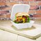 Vegware Bagasse Takeaway Box, Clamshell, 152x152mm, White, Pack of 500
