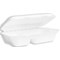 Vegware Bagasse Takeaway Box, 2 Compartment, 228x152mm, White, Pack of 200 Vegware Bagasse Takeaway Box, 2 Compartment, 228x152mm, White, Pack of 200