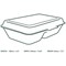 Vegware Bagasse Takeaway Box, 2 Compartment, 9x6 inch, White, Pack of 200