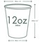 Vegware Single Wall Hot Cup, 341ml, White, Pack of 1000