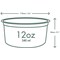 Vegware Deli Round Container, 341ml, Clear, Pack of 500