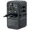 Verbatim UTA-06 GaN III Universal Travel Adapter, 2x USB-C PD 100W + QC4+/2x USB-A QC 3.0, Black