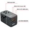 Verbatim UTA-06 GaN III Universal Travel Adapter, 2x USB-C PD 100W + QC4+/2x USB-A QC 3.0, Black