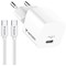Verbatim Mini USB-C Charger 20W EU Plug with Cable