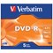 Verbatim DVD-R AZO Writable Blank DVDs, Cased, 4.7gb/120min Capacity, Pack of 5 Verbatim DVD-R AZO Writable Blank DVDs, Cased, 4.7gb/120min Capacity, Pack of 5