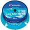 Verbatim CD-R AZO Crystal Writable Blank CDs, Spindle, 700mb/80min Capacity, Pack of 25