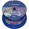 Verbatim DVD+R Inkjet-Printable AZO Writable Blank DVDs, Spindle, 4.7gb/120min Capacity, Pack of 50