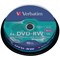 Verbatim DVD-RW SERL Rewritable Blank DVDs, Spindle, 4.7gb/120min Capacity, Pack of 10
