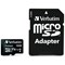 Verbatim Premium Micro SDHC Memory Card with Adapter, 16GB