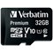 Verbatim Premium Micro SDHC Memory Card with Adapter, 32GB Verbatim Premium Micro SDHC Memory Card with Adapter, 32GB