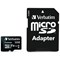 Verbatim Premium Micro SDHC Memory Card with Adapter, 32GB