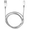 Verbatim Micro B to USB A Charge and Sync Cable, 1m Lead, Silver