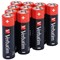 Verbatim AA Alkaline Batteries, Pack of 10