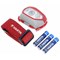 Varta Outdoor Sports H20 Pro Head Torch, 52 Hours Run Time, 3xAAA, Red/Grey