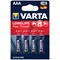 Varta Longlife Max Power AAA Alkaline Batteries, Pack of 4